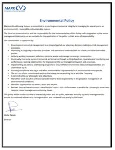 Environmental Policy